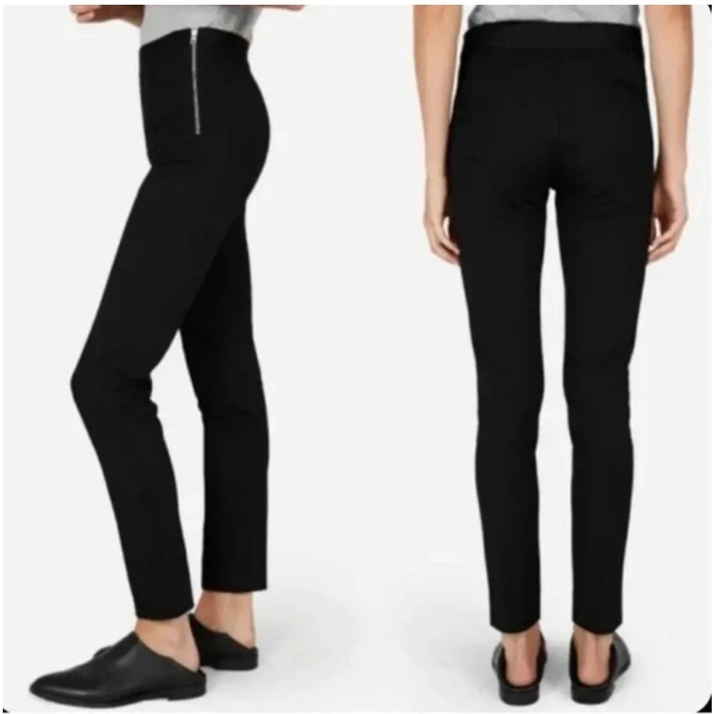 Everlane Women’s Black Side-Zip Stretch Ponte Skinny Pants​ Size 2